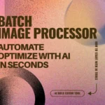 Batch image processor for background removal and upscaling