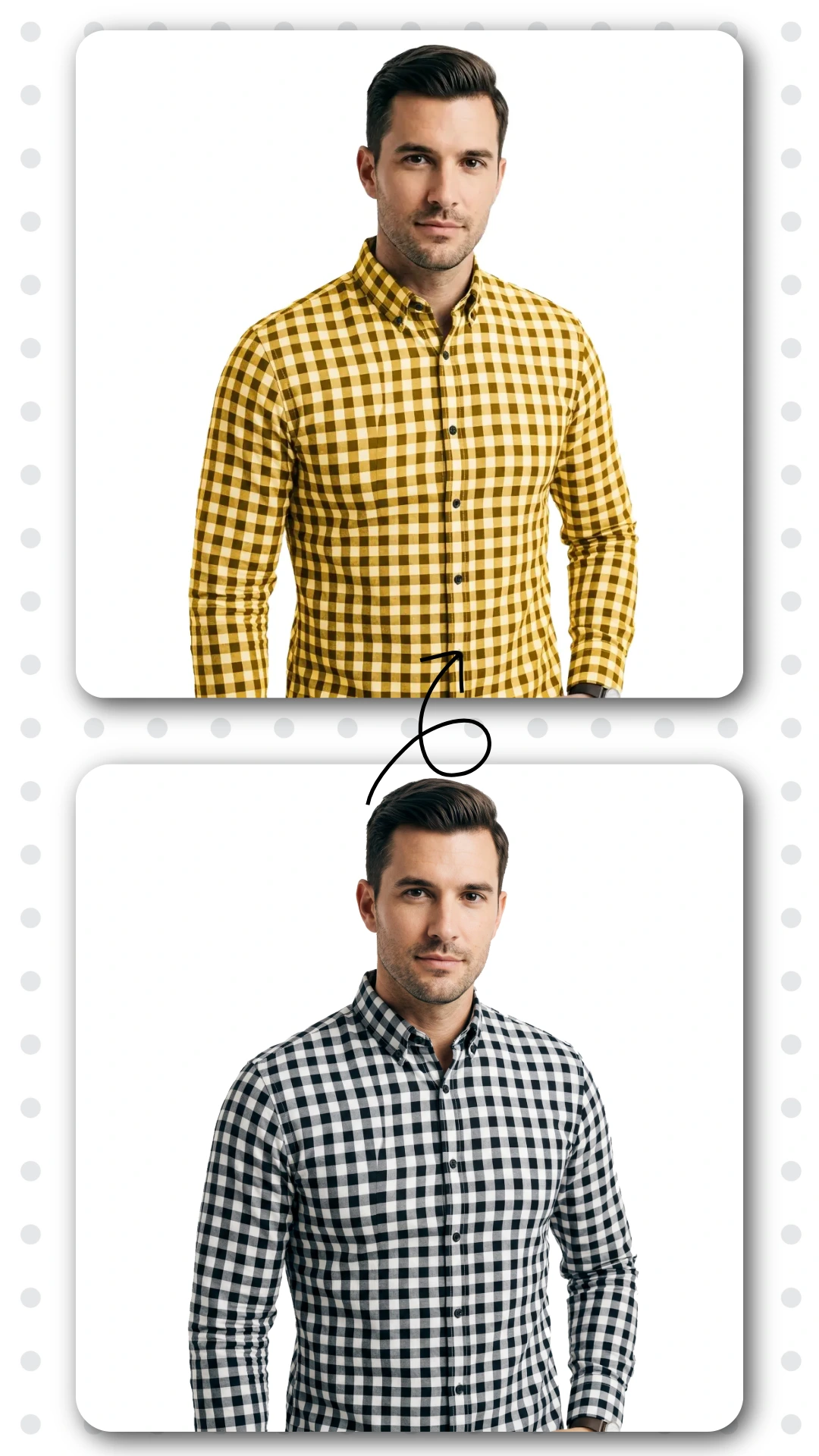 Shirt color changing from aftertaken