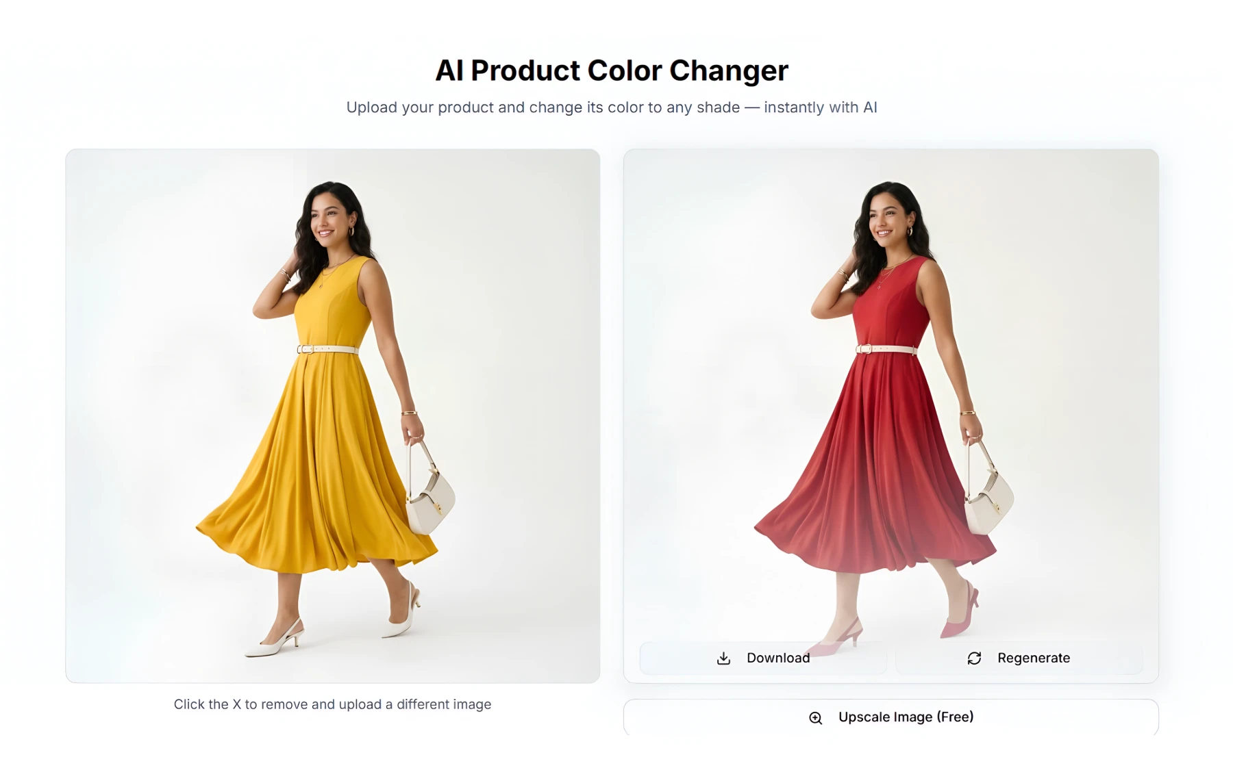 AI color variant product images generator