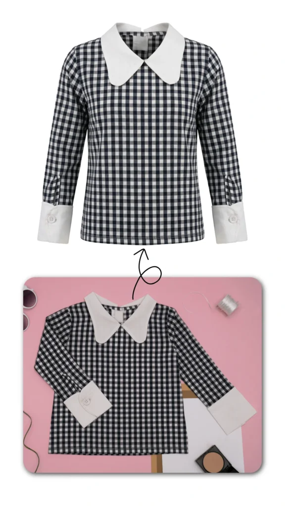 D2C clothing brands, invisible mannequin product photography