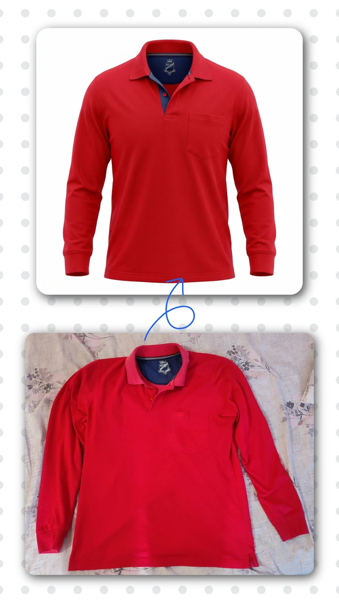Ghost Mannequin clothing of man t-shirt